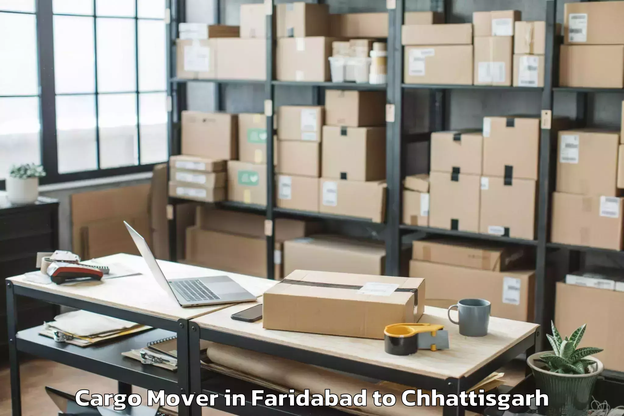 Discover Faridabad to Saraipali Cargo Mover